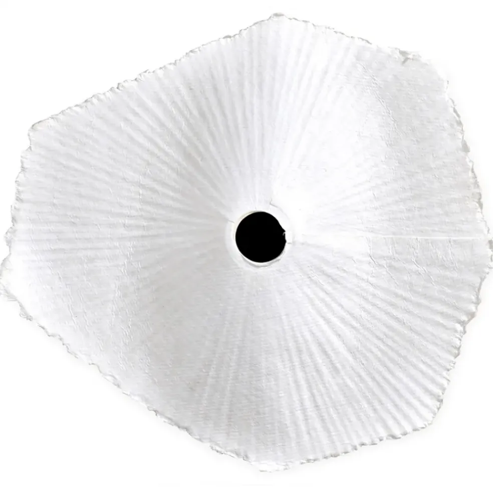 Abat-jour blanc beige d44cm - Louise