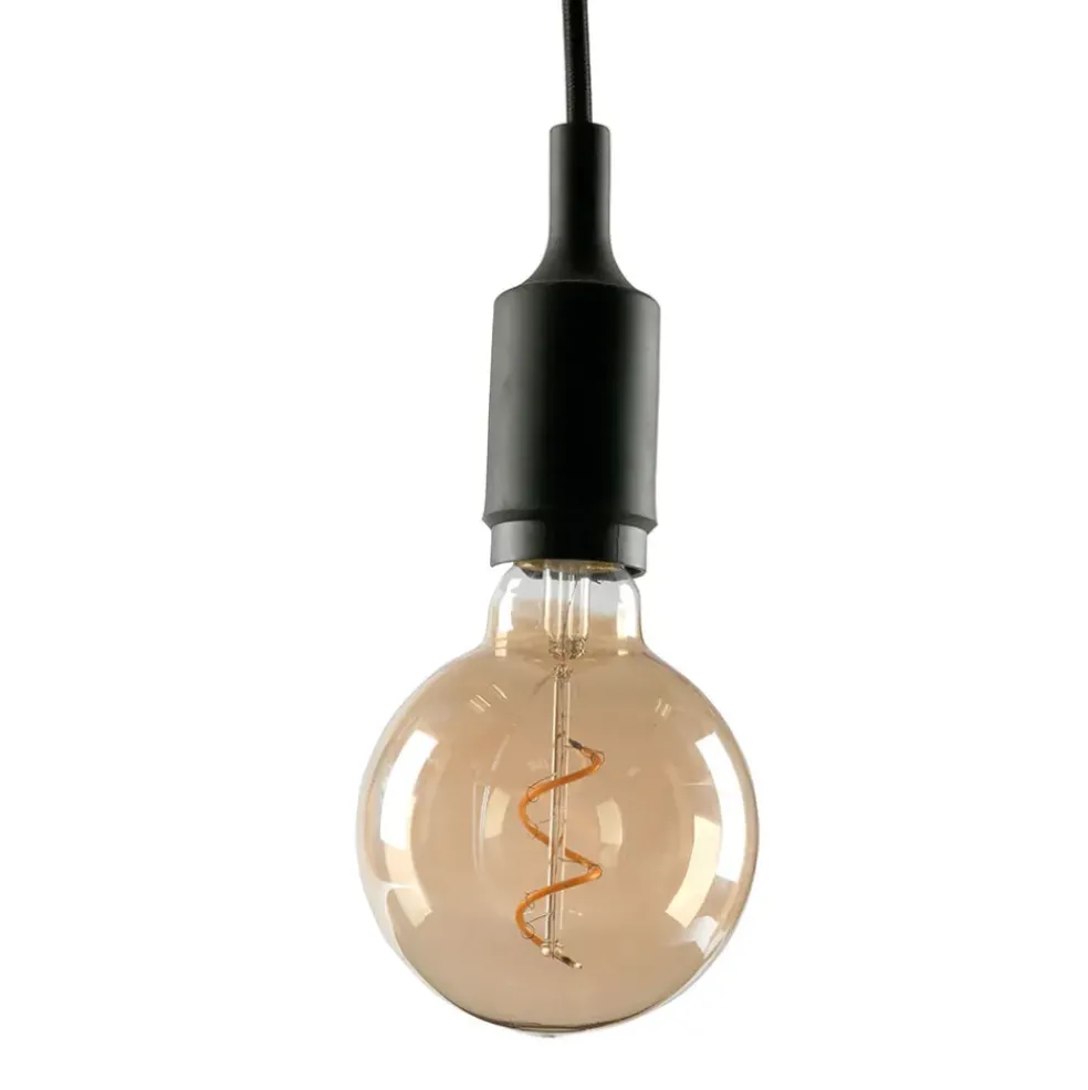 Ampoule spirale globe ambree