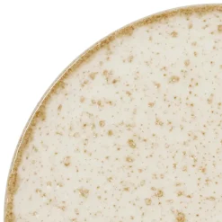 Assiette à dessert beige d20.5cm en faience - lisere
