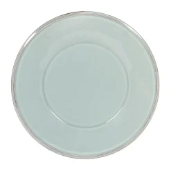 Assiette à dessert en faïence vert d'eau d23.5cm - constance