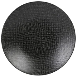 Assiette à dessert en grès noir d20.5cm - Vesuvio