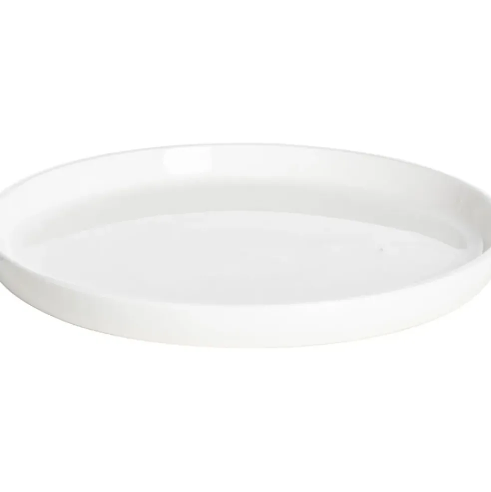 Assiette à dessert en porcelaine blanche d21cm - Stockholm