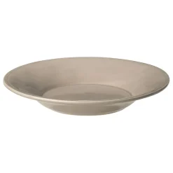 Assiette à pâtes en faïence mastic d27cm - constance