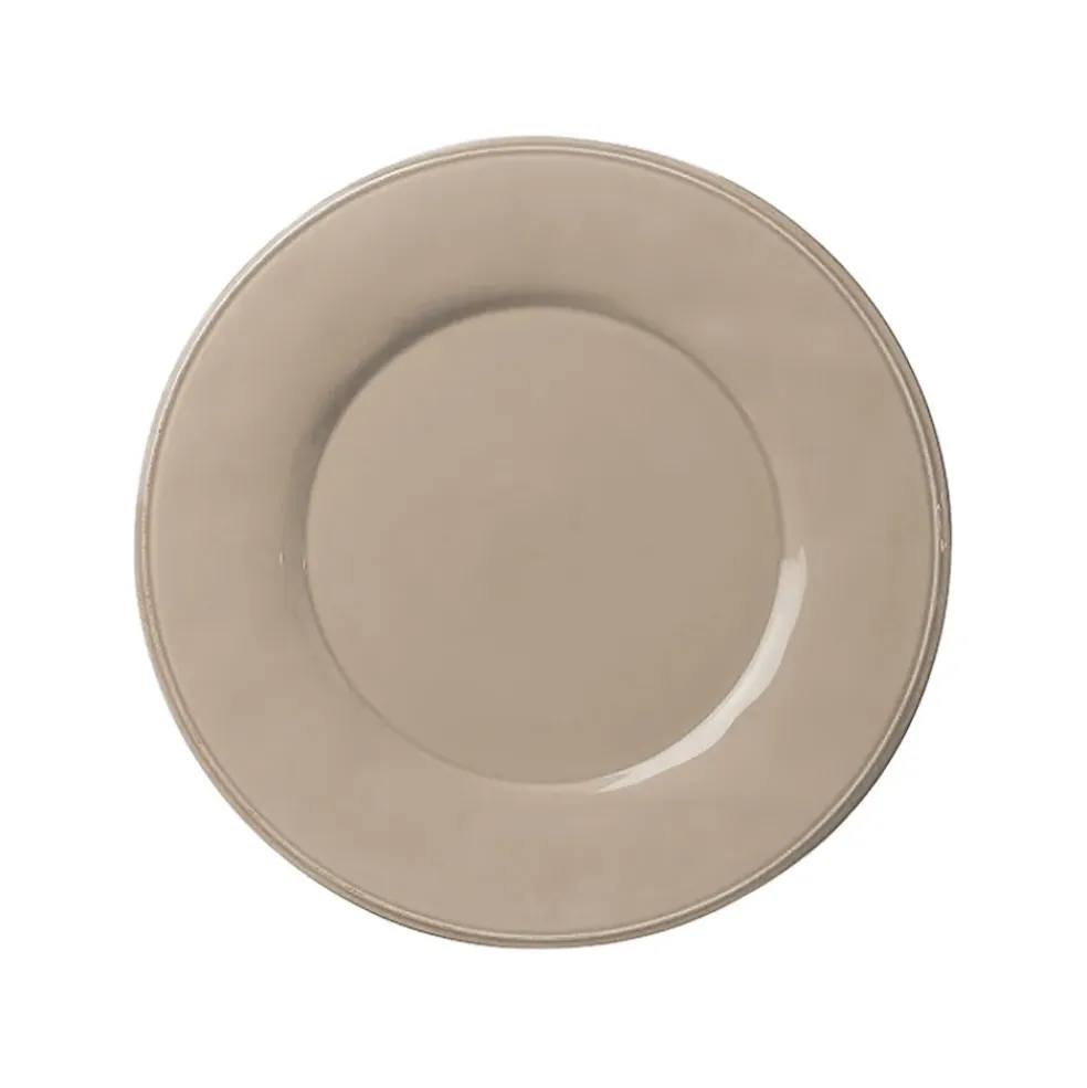 Assiette a dessert en faïence mastic d23.5cm - constance