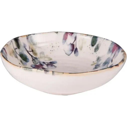 Assiette calotte en faïence blanc d19cm - Garden
