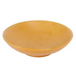 Assiette calotte en gres safran d19cm - vesuvio