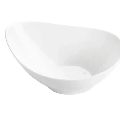 Assiette calotte en porcelaine blanc d19cm - Galet