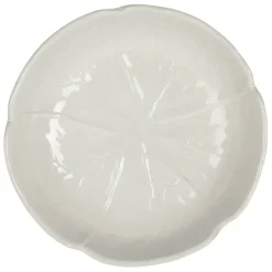 Assiette creuse chou en grès blanc d20cm