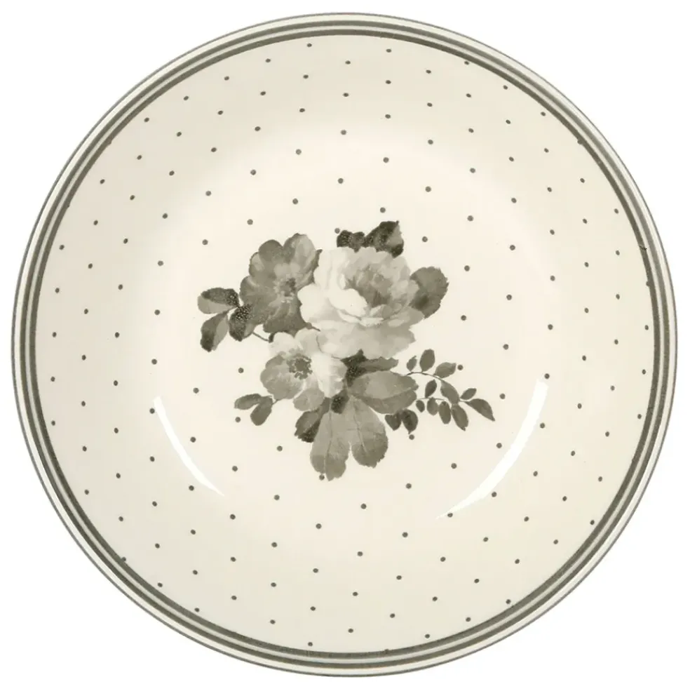 Assiette creuse en faïence sauge d20cm - josephine