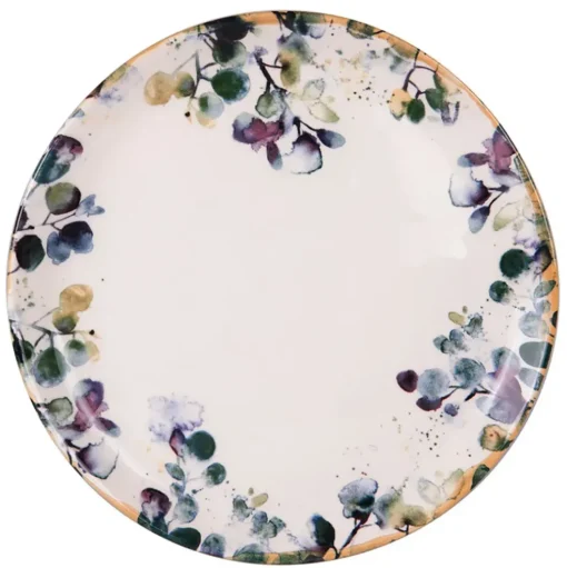 Assiette plate en faïence blanc d27.5cm - Garden