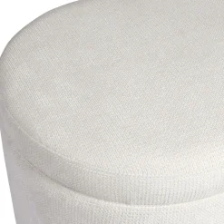 Banc coffre en tissu écru - Tessia