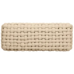 Banc naturel en tissu et pin - Element