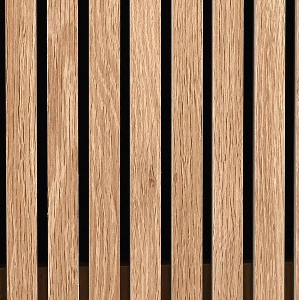Bibliotheque en bois naturel h140cm - Kara