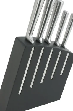 Bloc couteaux kimono 5 couteaux de cuisine bloc noir