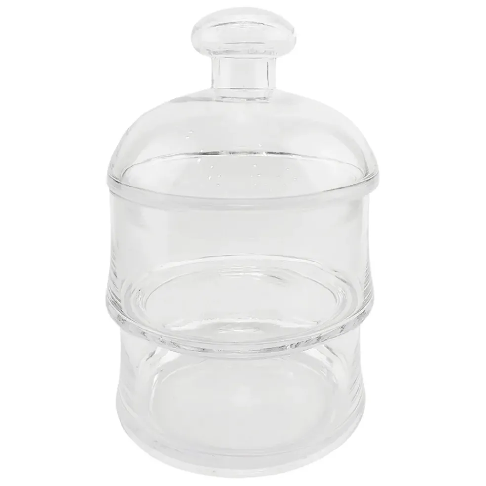 Bocal en verre avec couvercle d18cm - Marnay