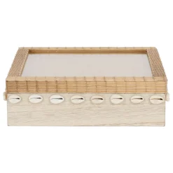 Boite à thé 9 compartiments sable et coquillages - sand