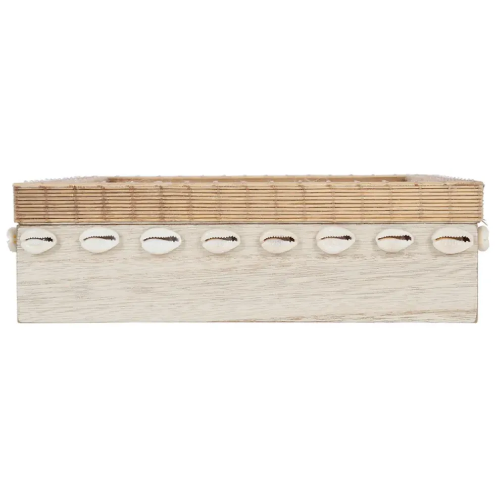 Boite à thé 9 compartiments sable et coquillages - sand