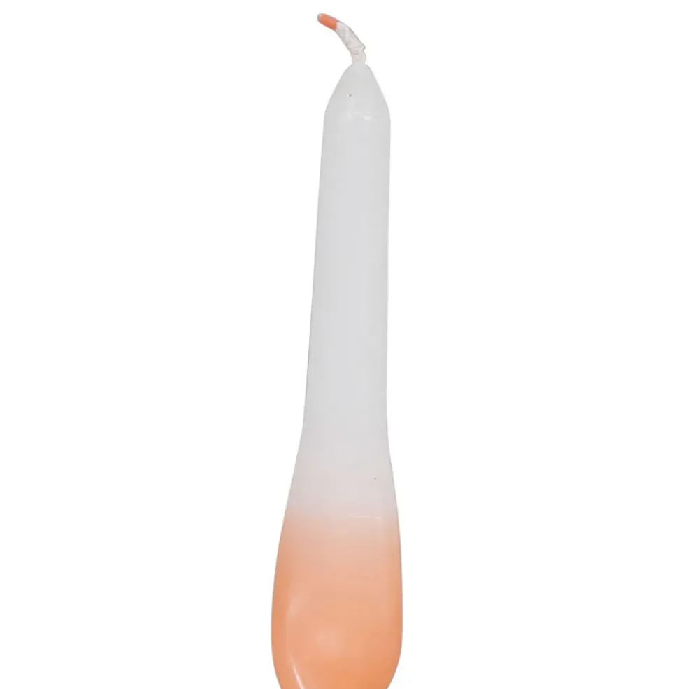 Boite de 3 bougies chandelle orange 50g - Torsade