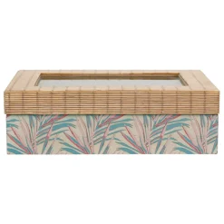 Boite the 6 compartiments tropic'art multicolore nature
