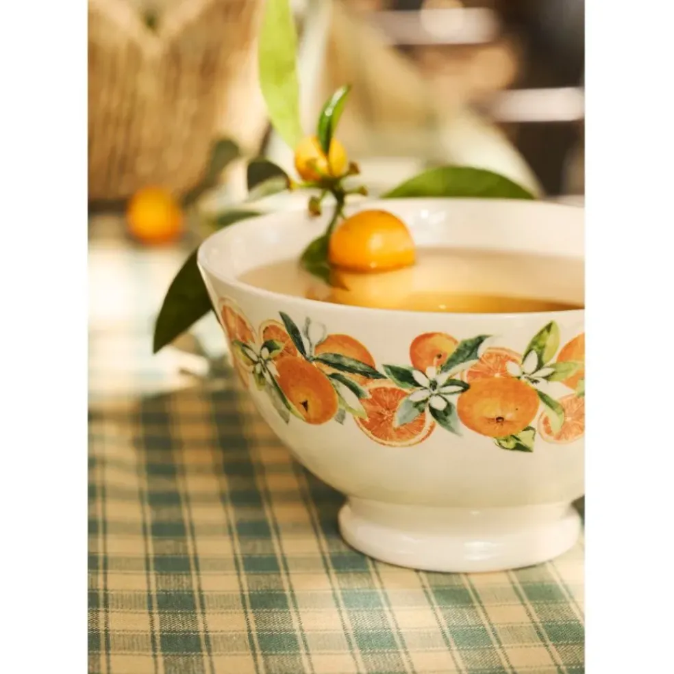 Bol en faïence orange 75cl - Collection