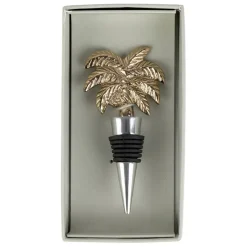 Bouchon bouteille palmier doré - Tropic Étoile