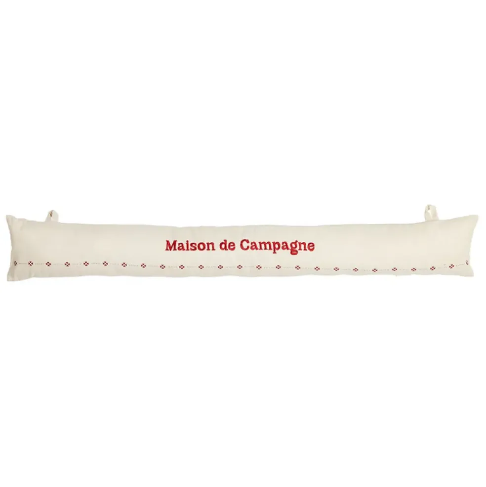 Boudin de porte en coton rouge - P'tits Cœurs
