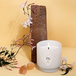 Bougie Bijou Bracelet Or bille noire Fleur de thé 45h