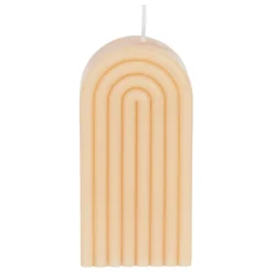 Bougie en paraffine beige - Funny