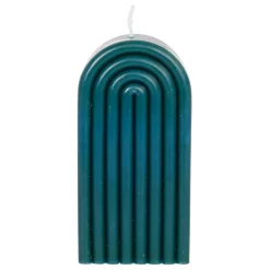 Bougie en paraffine et verre vert foncé - Funny