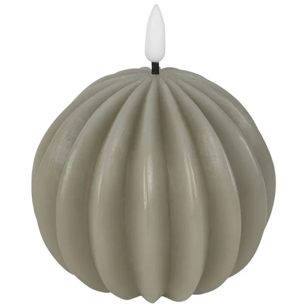 Bougie led boule sauge h12cm