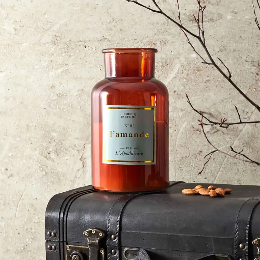 Bougie parfumée amande 110h - Apothicaire
