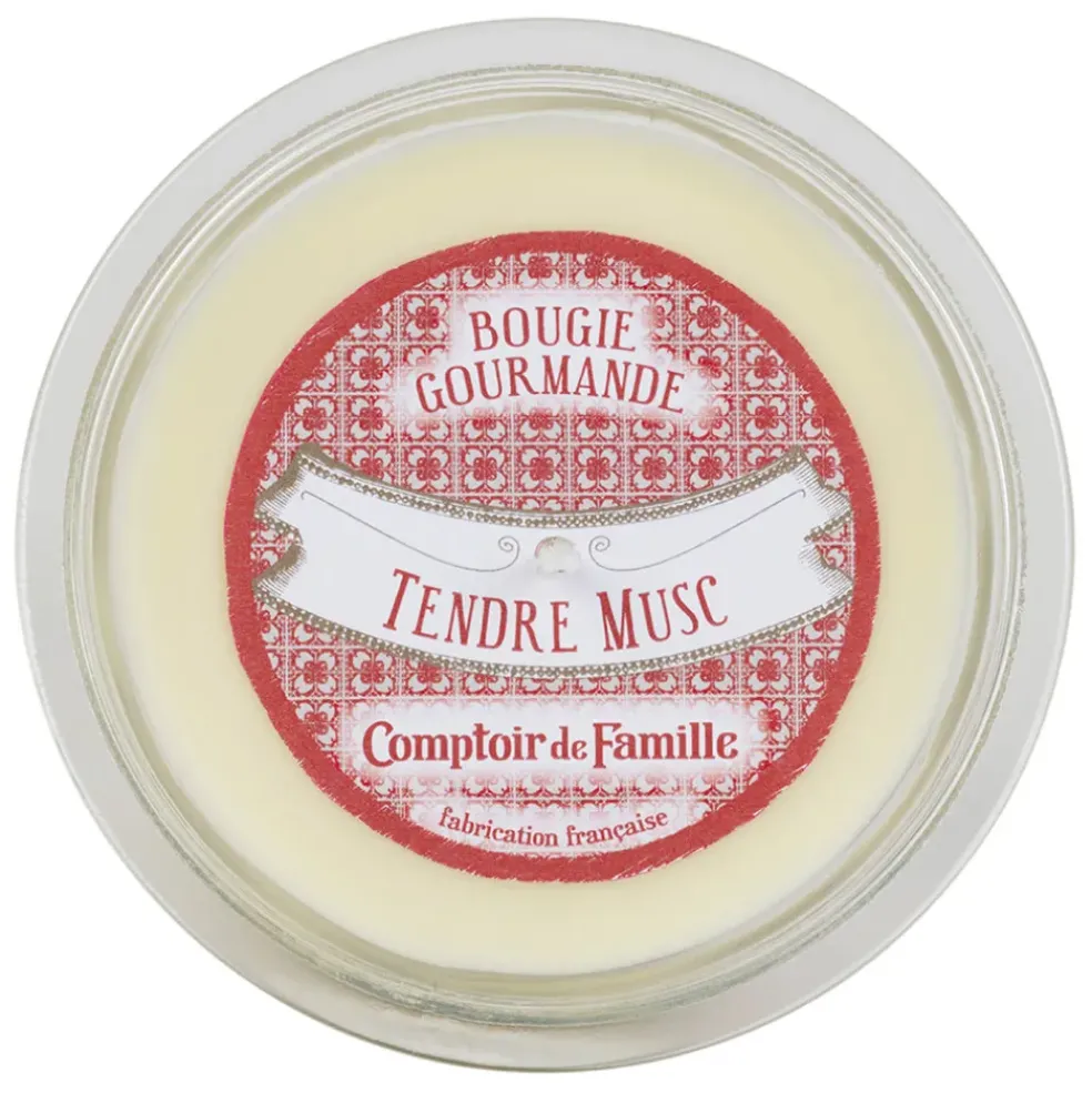 Bougie senteur tendre musc gourmande vanille 220g - Boug-Gourm
