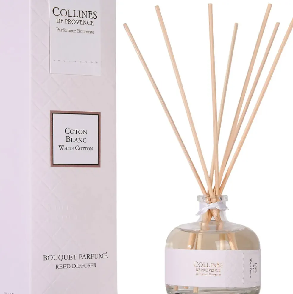 Bouquet parfume coton blanc