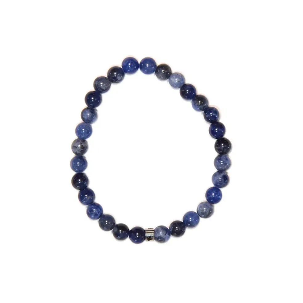 Bracelet sodalite perles rondes 6mm