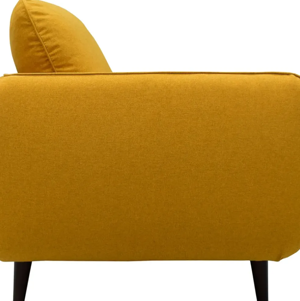 Canapé fixe 3 places Axel - Velours Vintage - Adore Anthracite