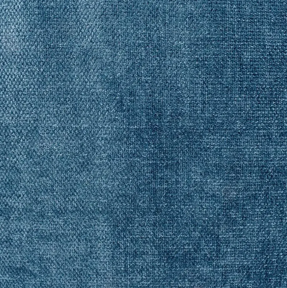 Canapé modulable 3 places bleu grisé avec pouf - Auguste