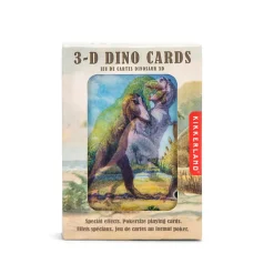 Cartes à jouer dinosaures 3-d