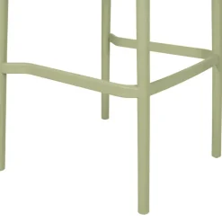 Chaise de bar d'extérieur kaki h100cm - Lumi