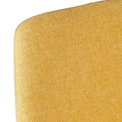Chaise de bar en tissu moutarde h67cm - Ben