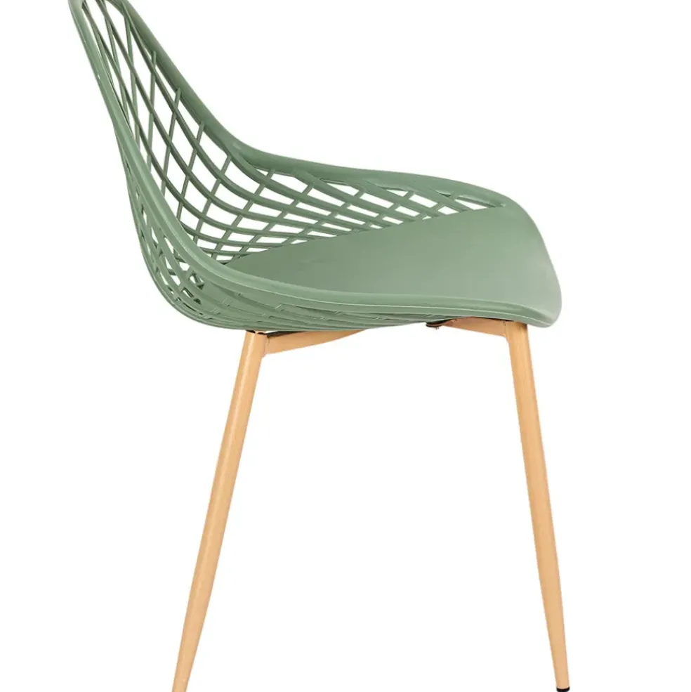 Chaise de jardin en plastique vert - Malaga