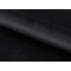 Chaise de salle à manger en tissu noir - Demia
