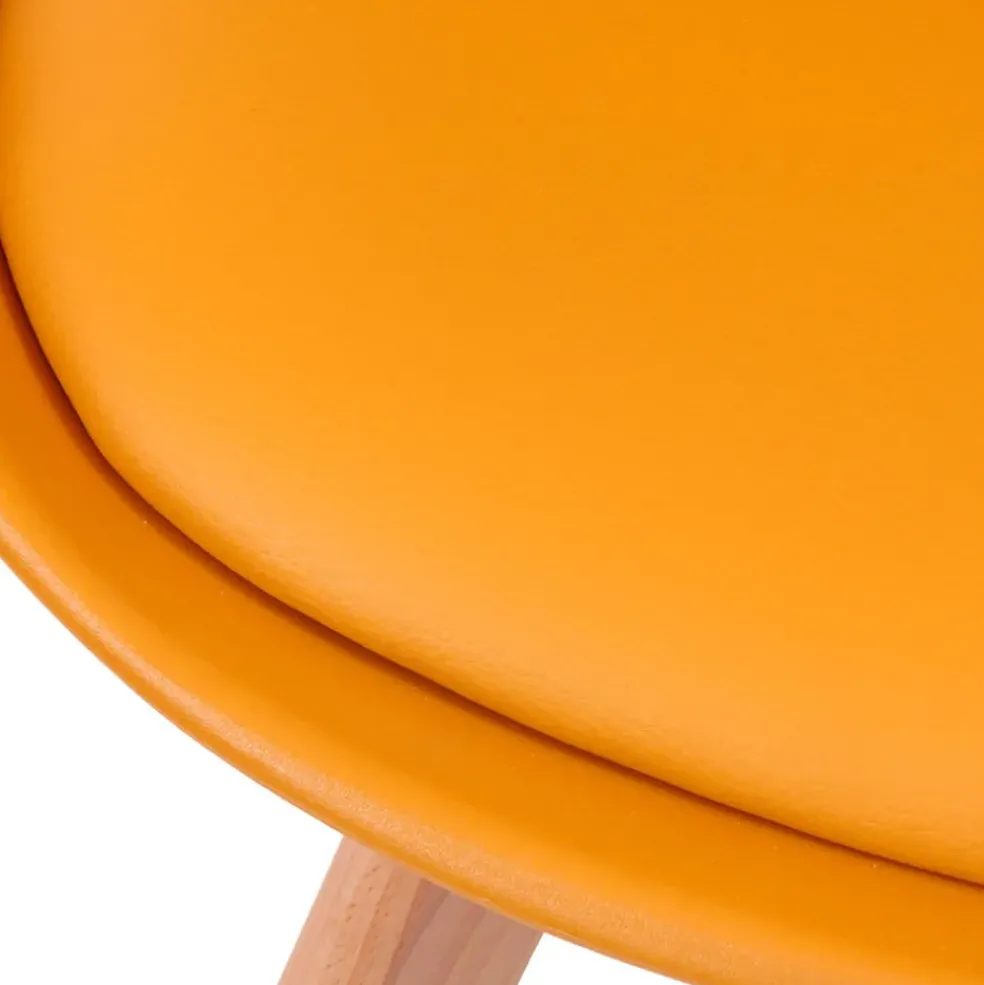 Chaise salle à manger scandinave jaune - Samantha