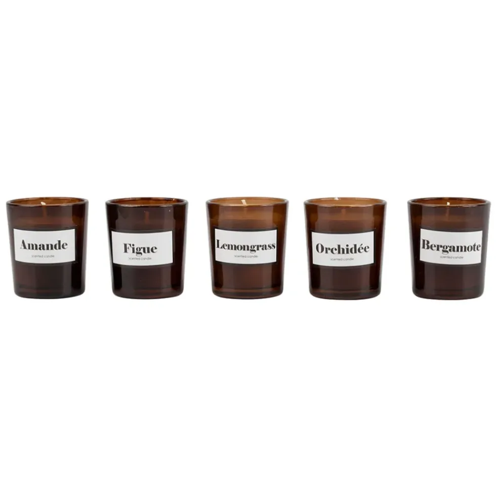 Coffret de 5 bougies - Intemporels