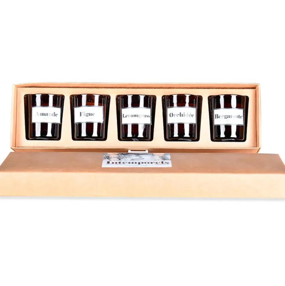 Coffret de 5 bougies - Intemporels