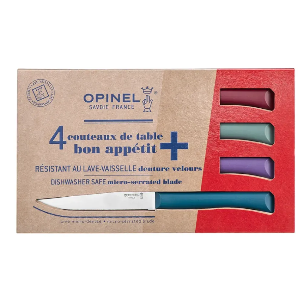 Coffret de 4 couteaux de table multicolor - Opinel