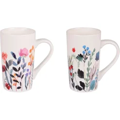 Coffret de 2 mugs en porcelaine 50cl - Flor