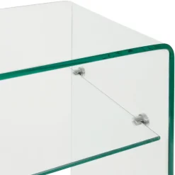 Console 1 étagère en verre trempé - Adela