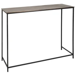 Console gigogne (x2) en fer doré - Felia