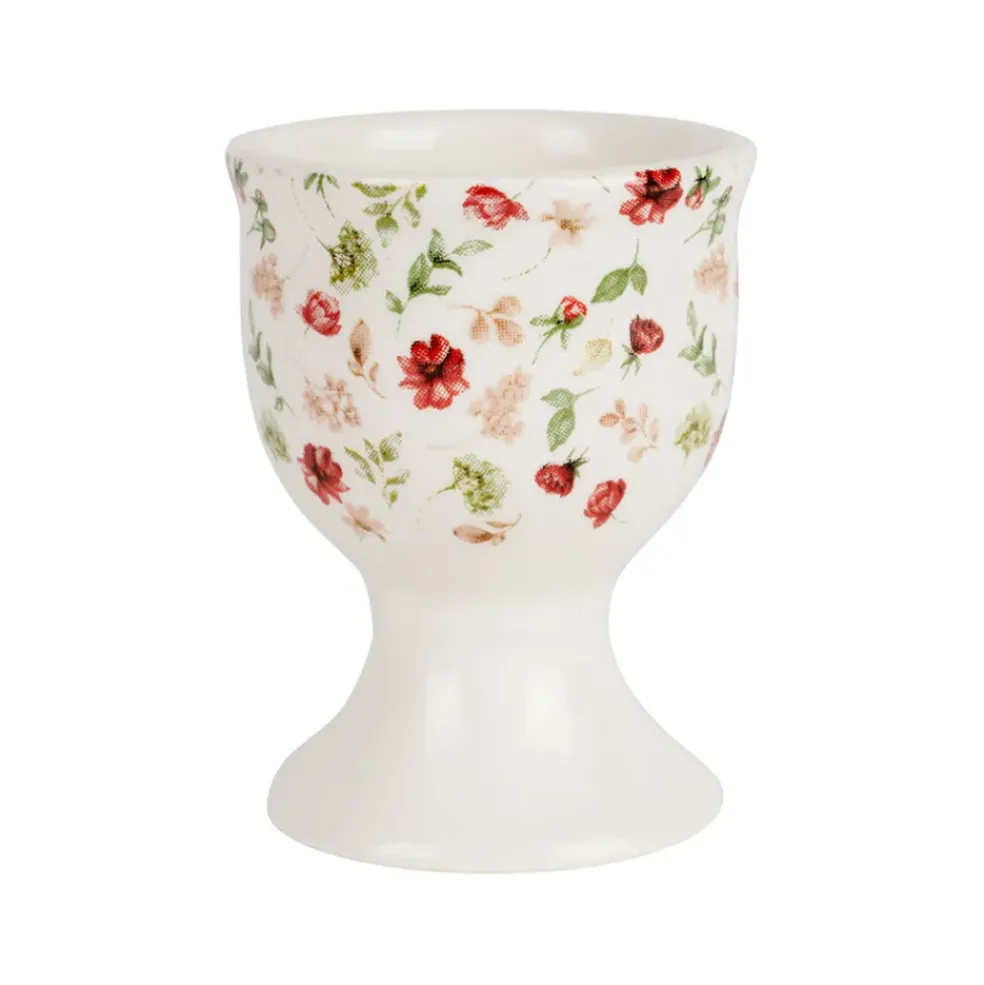 Coquetier en faïence fleur - Collection