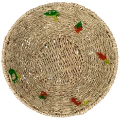 Corbeille en jonc de mer naturel d28cm - P'tit Légume